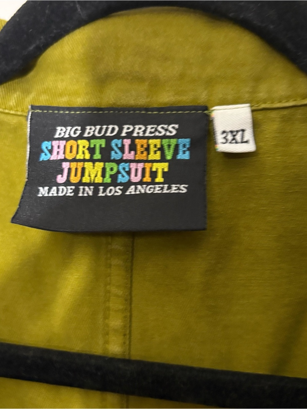 Big Bud Press Jumpsuit Cotton Short Sleeve Pockets One-Piece GROSS GREEN 3XL - Picture 6 of 6